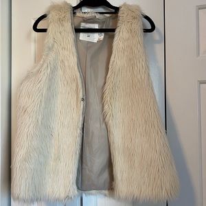 Faux fur vest